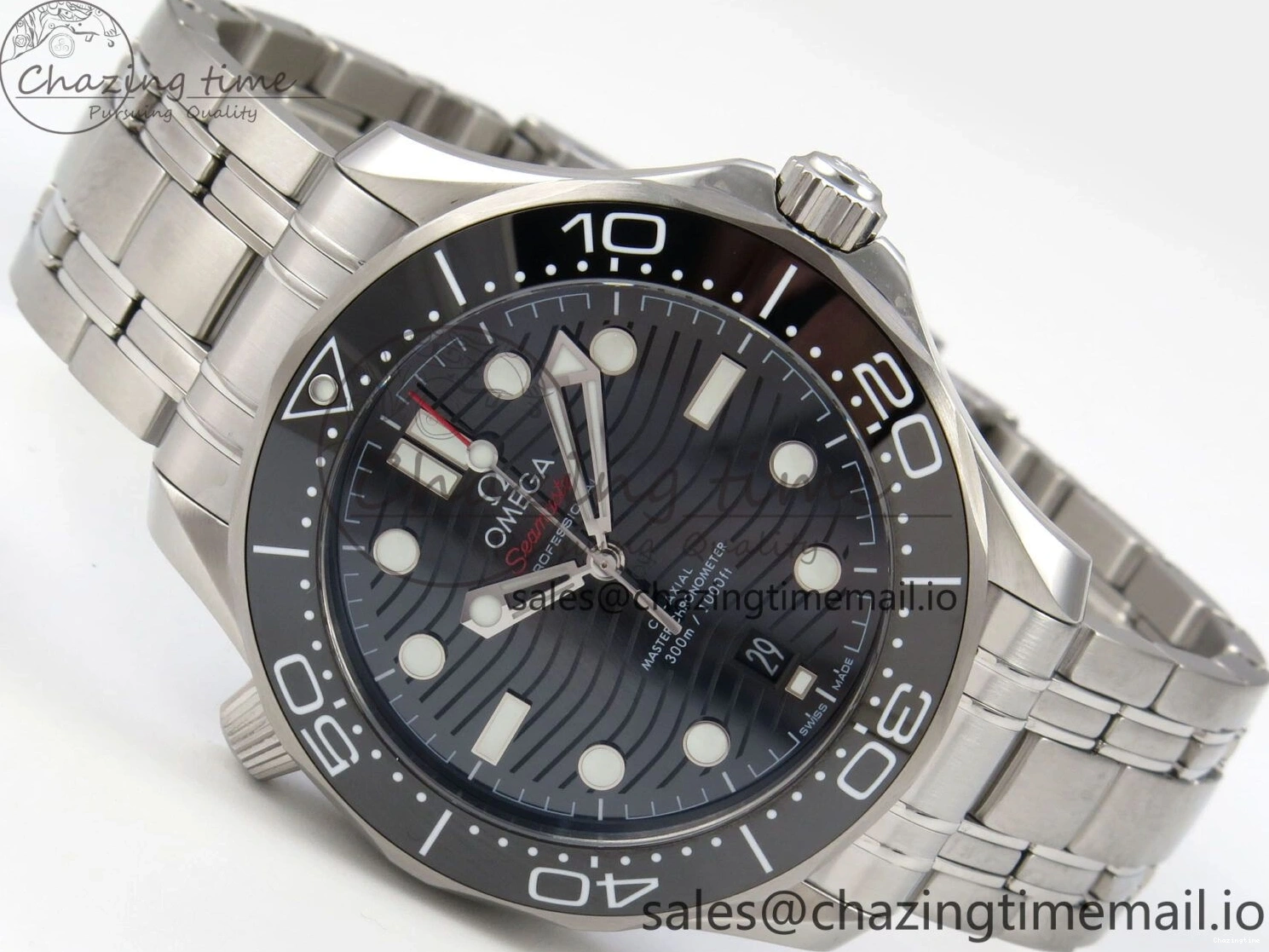 0515 Durable Seamaster Diver 300M Black Ceramic Bezel V4 VSF 1:1 Best Edition Black Dial On SS Bracelet Super Clone Asian 7653